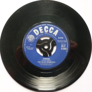 Blue Diamonds Ramona 7" Decca F21292 VG 1960 centre is pushed out