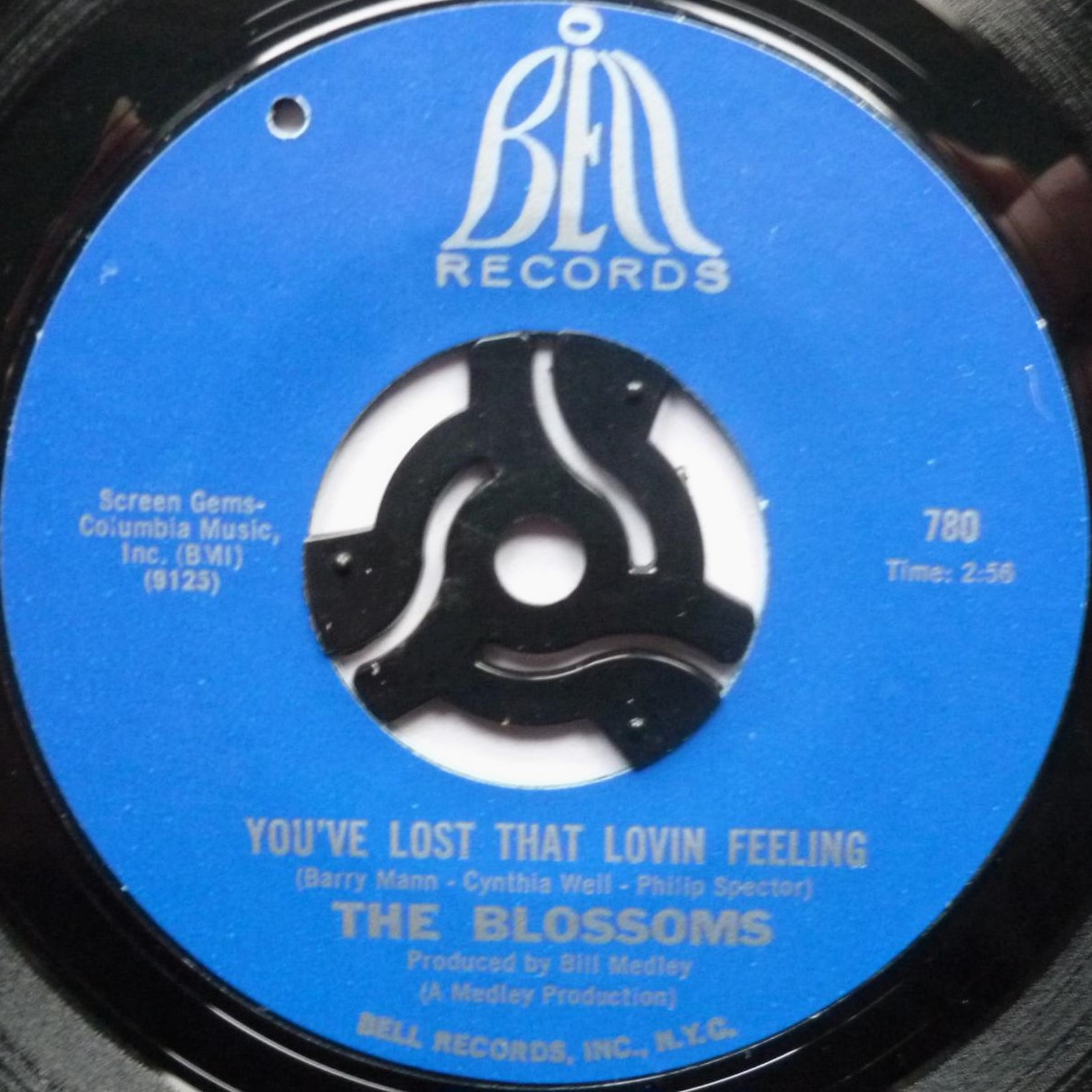Blossoms You've Lost That Lovin Feeling 7" Bell Records 780 EX 1970s US pressing with 2mm drill hole in label rim - Image 2