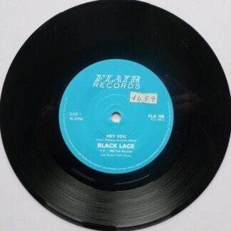 Black Lace Hey You 7" Flair FLA106 EX 1983 there is sticker on side one label
