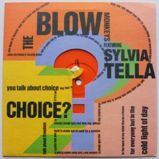 Blow Monkeys Choice? 7" RCA PB42885 EX/VG 1989 die cut picture sleeve has small piece missing from question mark