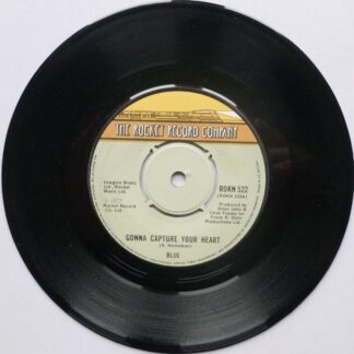 Blue Gonna Capture Your Heart 7" Rocket ROKN522 EX 1977 there is light sticker shadow on side one label