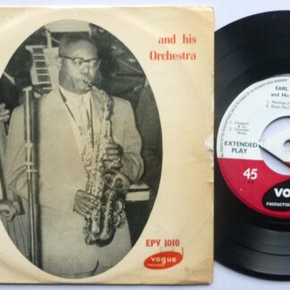 Earl Bostic Flamingo EP Vogue EPV1010 VG/G 1950s 7" EP in picture sleeve - record plays well - writing on side two label - sleeve is quite tatty