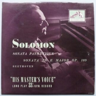 Solomon Sonata Pathetique LP HMV ALP1062 EX/EX 1950s red semi circle labels