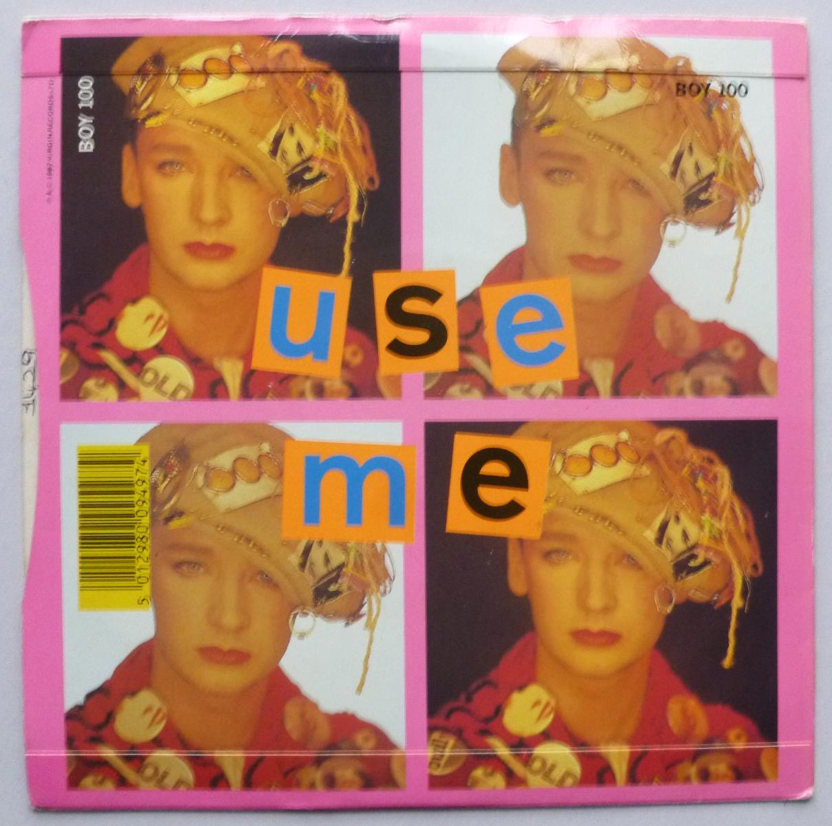 Boy George Everything I Own 7" Virgin BOY100 EX/EX- 1987 there is small number written on side one label and inside rear of picture sleeve - Image 3