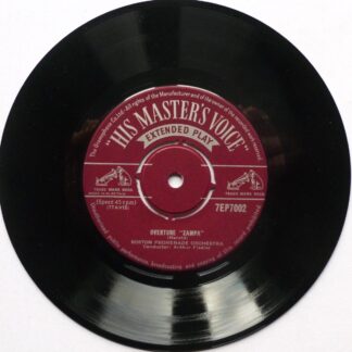Boston Promenade Orchestra Overture Zampa EP HMV 7EP7002 EX 1950s 7" EP