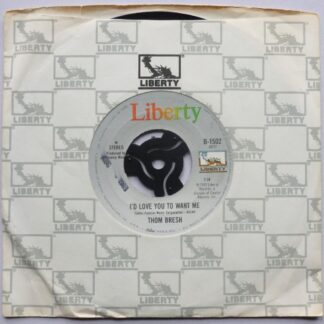 Tom Bresh I'd Love You To Want Me 7" Liberty B1502 EX 1983 US pressing - there is date stamp on side one label