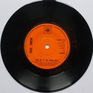 Paul Simon Take Me To The Mardi Gras 7" CBS SCBS1578 EX 1973