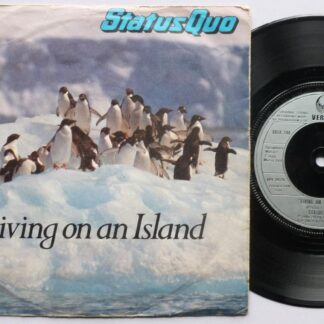 Status Quo Living On An Island 7" Vertigo 6059248 EX/G 1979 7" single in picture sleeve which is creased and has 5cm seam split on bottom edge