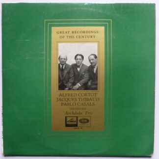 Alfred Cortot Beethoven Archduke Trio LP HMV COLH29 EX/VG 1950s with Jacques Thibaud & Pablo Casals - there is handwritten X on rear of sleeve