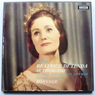 Richard Bonynge Bellini Beatrice Di Tenda 3LP Decca SET320-2 EX/EX- 1966 3 x 12" LPs boxed with booklet