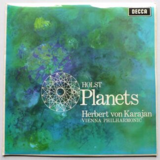 Herbert Von Karajan Holst The Planets LP Decca SXL2305 EX/VG 1970 wide band - sleeve has crease on rear panel