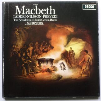 Thomas Schippers Verdi MacBeth 3LP Decca SET282-4 EX/VG+ 1960s 3 x 12" LPs boxed with booklet - made in England at 6 O Clock