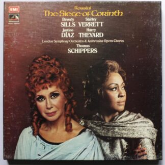 Thomas Schippers The Siege Of Corinth 3LP Angel SAN368-70 EX/VG 1975 3 x 12" LPs boxed with booklet - box is rubbed on front panel