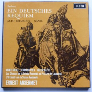 Ansermet Brahms Ein Deutsches Requiem 2LP Decca MET333-4 EX/EX 1976 double LP boxed with booklet