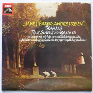 Janet Baker Brahms Four Serious Songs LP HMV ASD3605 EX/EX 1978 with insert