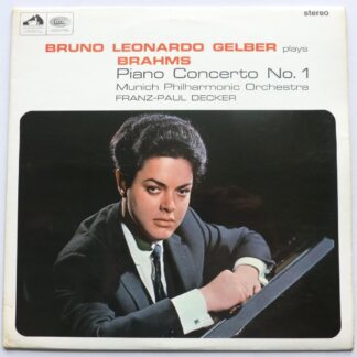 Franz-Paul Decker Brahms Piano Concerto No 1 LP HMV HQS1068 EX/EX 1966