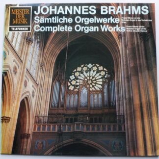 Franz Eibner Johannes Brahms Complete Organ Works LP Telefunken SNT1264 EX/EX 1960s German pressing