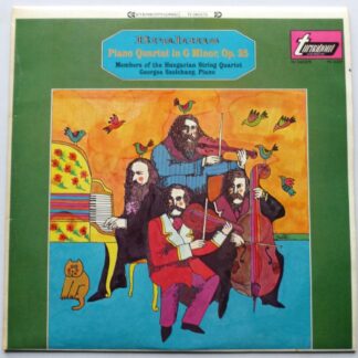Hungarian String Quartet Brahms Piano Quartet In G Minor LP Turnabout TV34037S EX/EX 1966 there is handwritten name on rear of sleeve
