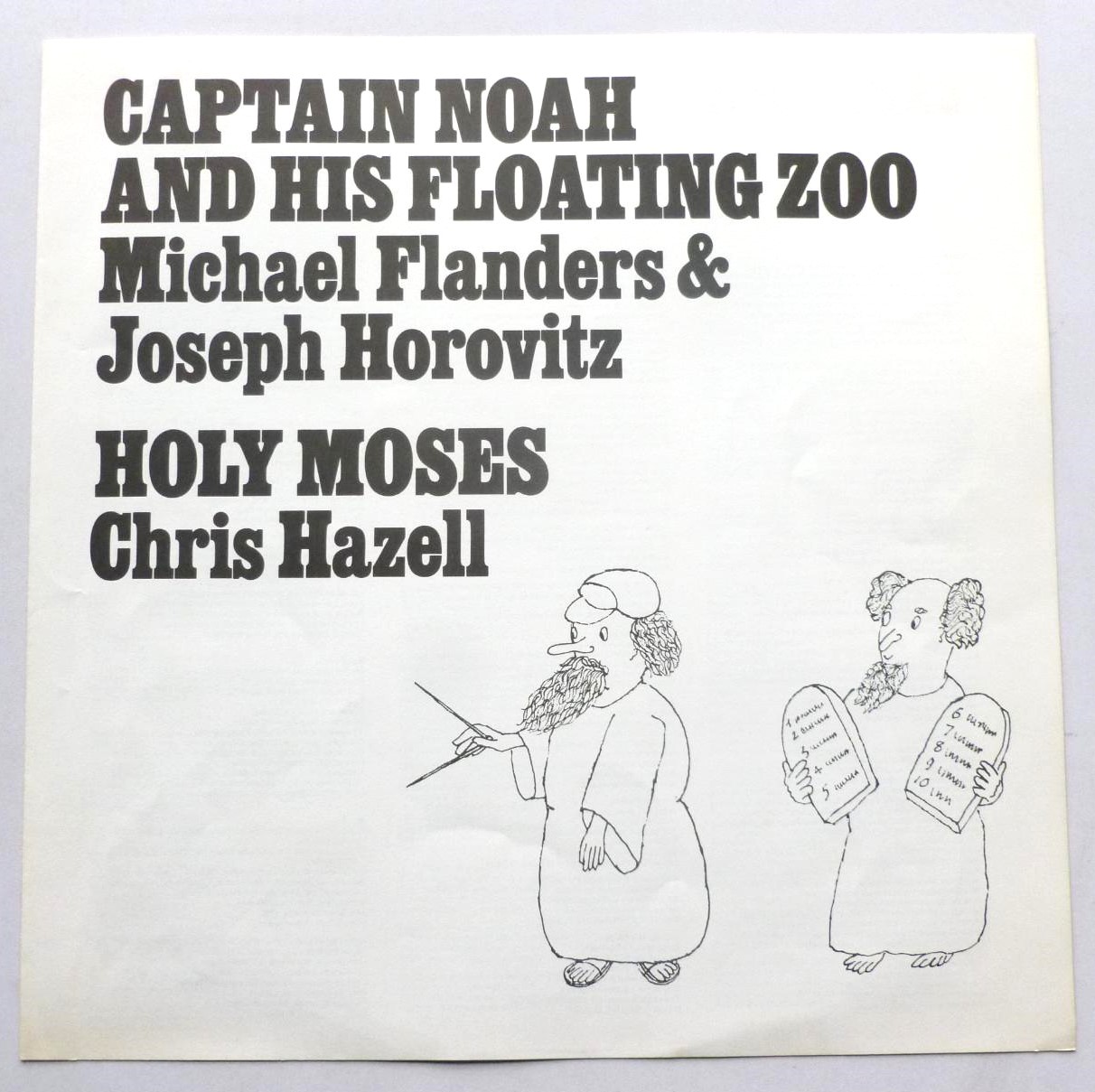 Kings Singers Captain Noah & His Floating Zoo LP Argo ZDA149 EX/EX 1972 with insert - featuring Michael Flanders & Joseph Horovitz - Image 3