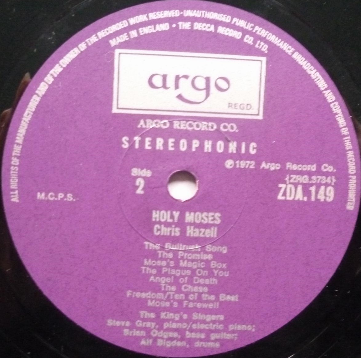Kings Singers Captain Noah & His Floating Zoo LP Argo ZDA149 EX/EX 1972 with insert - featuring Michael Flanders & Joseph Horovitz - Image 5