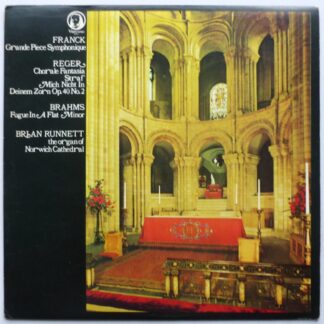 Brian Runnett Franck Reger Brahms Organ Recital LP Virtuoso TPLS13009 EX/EX 1967