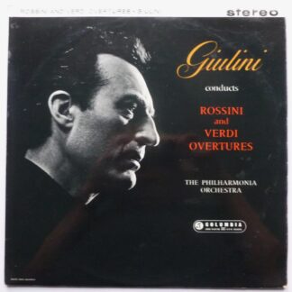 Alceo Galliera Rossini & Verdi Overtures LP Columbia SAX2377 EX/EX- 1960s red semi circle labels
