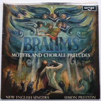 New English Singers Brahms Motets & Chorale Preludes LP Argo ZRG571 EX/EX 1968 oval Argo logo on label - there is handwritten number on rear of sleeve