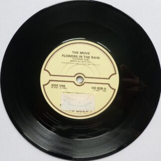 Move Flowers In The Rain 7" Old Gold OG9226 EX 1982 there is sticker on side one label