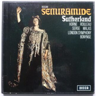 Joan Sutherland Rossini Semiramide 3LP Decca SET317-9 EX/EX 1966 3 x 12" LPs boxed with booklet