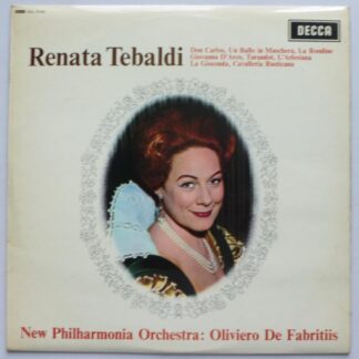 Renata Tebaldi Recital LP Decca SXL6152 EX/VG+ 1970 narrow band - with insert
