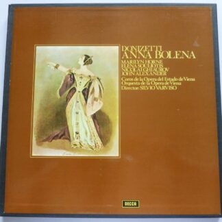 Sylvio Varviso Donizetti Anna Bolena 4LP Decca SET446-9 EX/EX 1971 4 x 12" LPs boxed with booklet - Spanish pressing