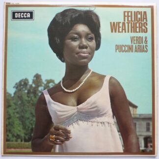 Felicia Weathers Verdi & Puccini Arias LP Decca SXL6299 EX/EX- 1967 with insert