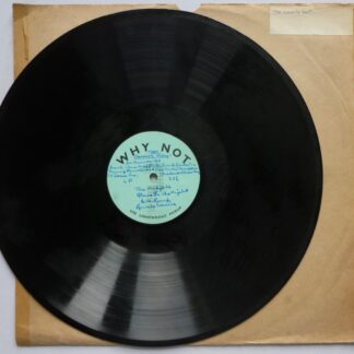 Count's Men Count's Men LP Why Not EX 1950s 12"LP acetate