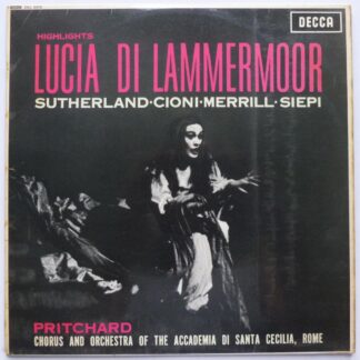 John Pritchard Lucia Di Lammermoor Highlights LP Decca SXL2315 EX-/VG+ 1962 made in England at 6 O Clock