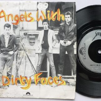 Sham 69 Angels With Dirty Faces 7" Polydor 2059023 EX/VG 1978 picture sleeve has dymo tape masking two punch holes