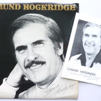 Edmund Hockridge Edmund Hockridge LP DR DR11 EX/VG+ 1978 with signed photograph - sleeve is also signed on rear
