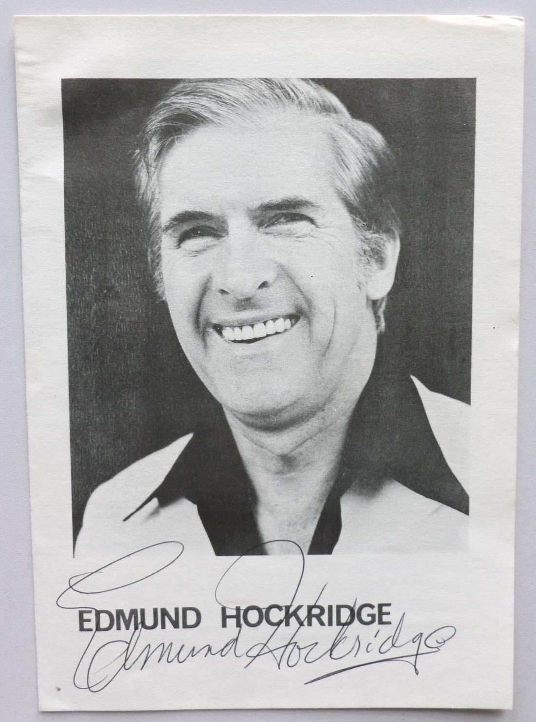 Edmund Hockridge Edmund Hockridge LP DR DR11 EX/VG+ 1978 with signed photograph - sleeve is also signed on rear - Image 5