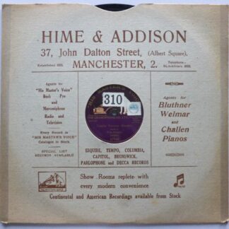Fritz Kreisler Caprice Viennois 78 HMV 07960 VG 1940s one-sided 10" 78rpm single
