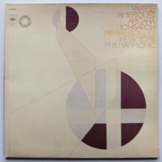 Pierre Boulez Varese Ameriques LP CBS Masterworks 76520 EX/EX 1978 German pressing - stereo/quad