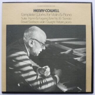 Henry Cowell Complete Works For Violin & Piano LP Folkways FSS37450 EX/EX 1980 US pressing with insert