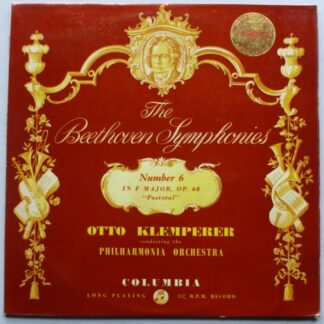 Otto Klemperer Beethoven Symphony No 6 LP Columbia SAX2260 EX/EX- 1958 blue silver labels - sleeve has small handwritten X at bottom right corner on rear